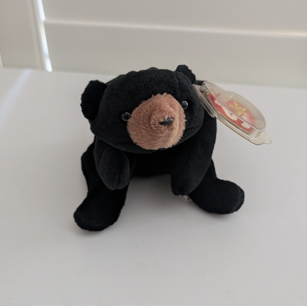 Ty Blackie The Black Bear Retired Beanie Baby From 1993